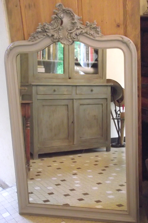 FRENCH ANTIQUE ROCOCO STYLE MIRROR